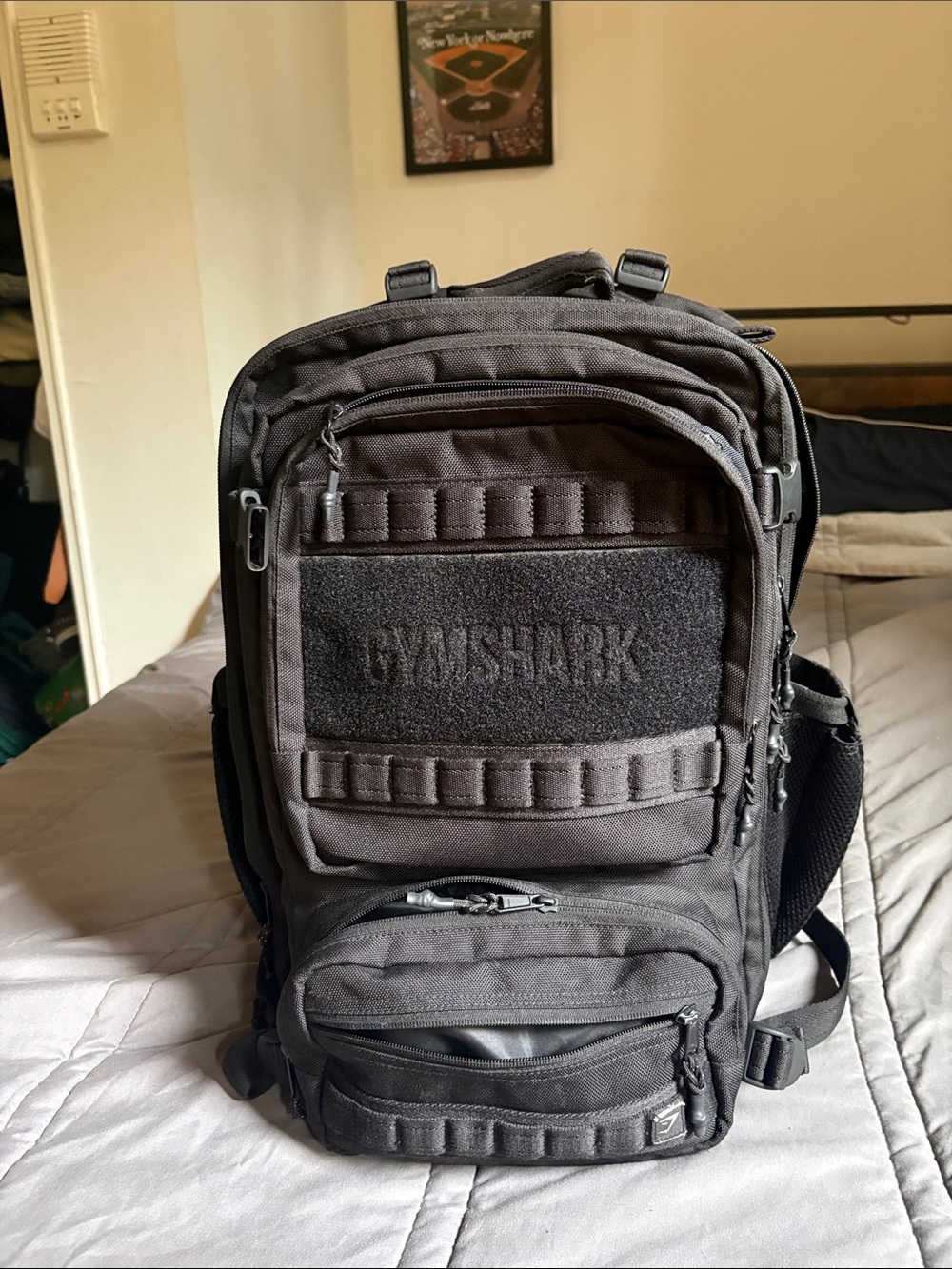 Gymshark Black Tactical Daypack with MOLLE Webbing